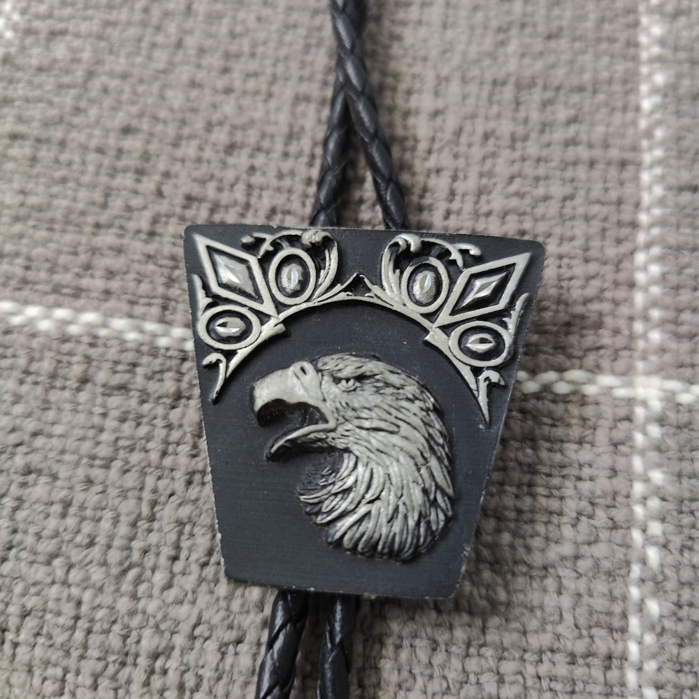 Vtg Siskiyou Buckle Co Eagle Bolo Tie
